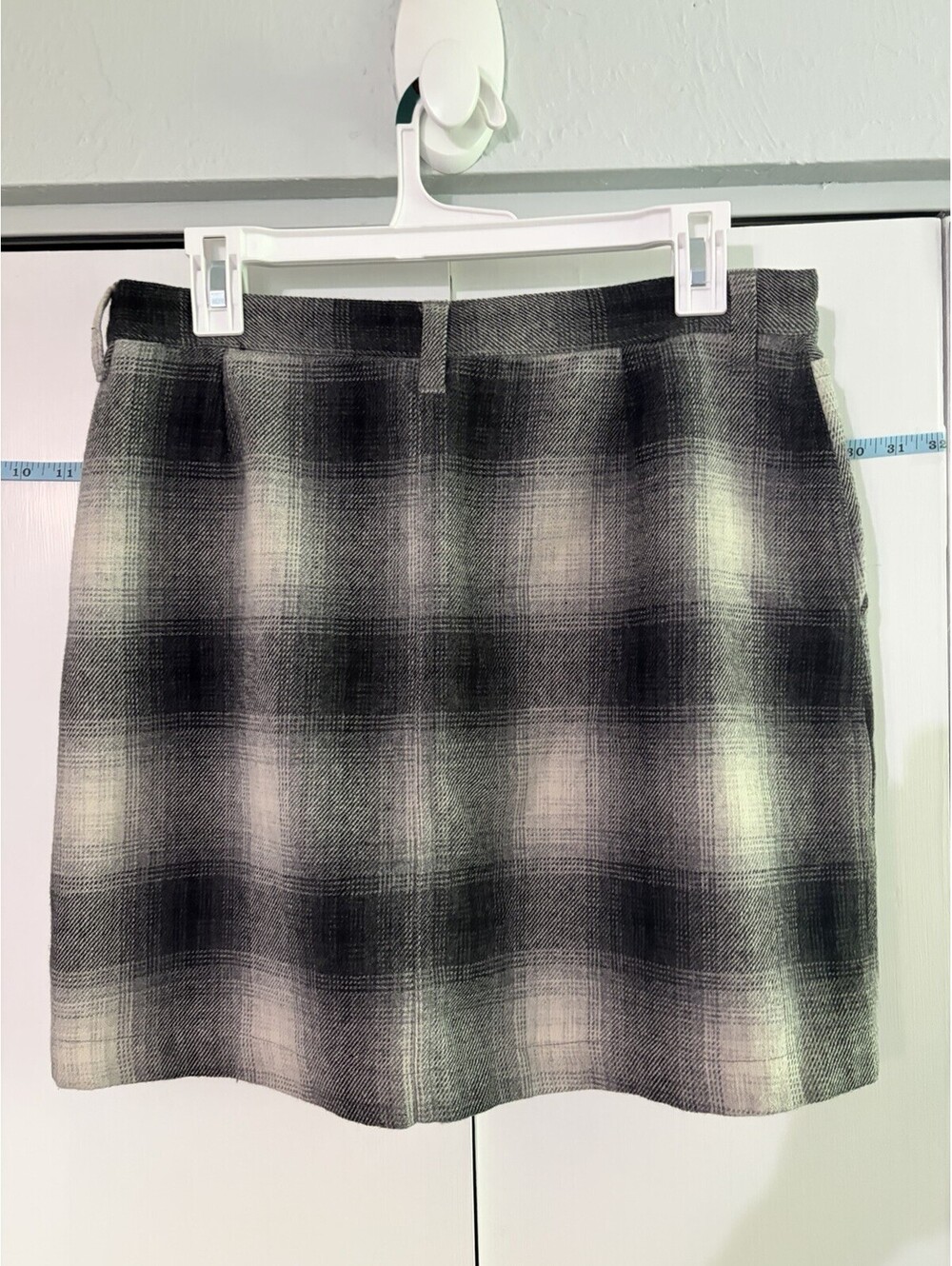 Vintage 90s Polo Jeans Co. Ralph Lauren Wool Plaid Mini Skirt Size 12 Y2K Preppy